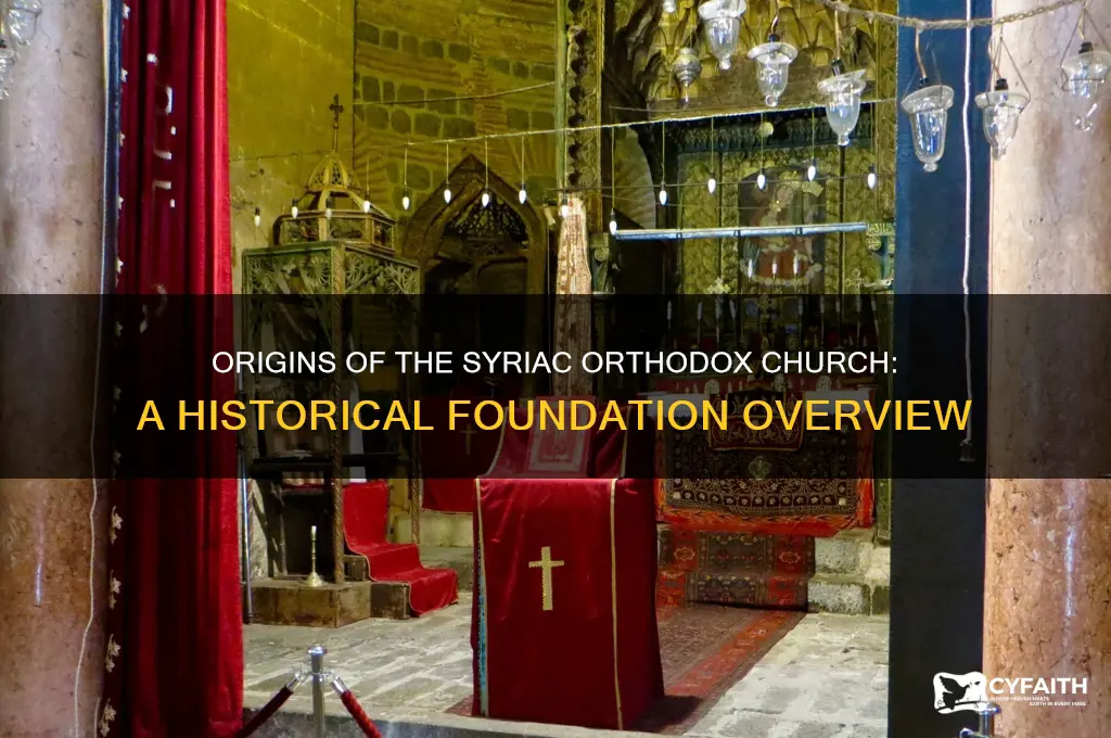 when was the syriac orthodox church founded