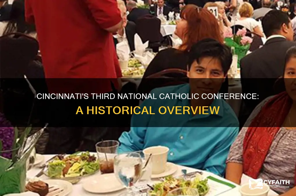 when was the third national catholic conference in cincinnati