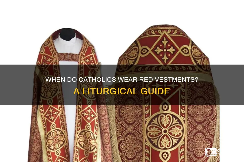 when wear red vestments catholic