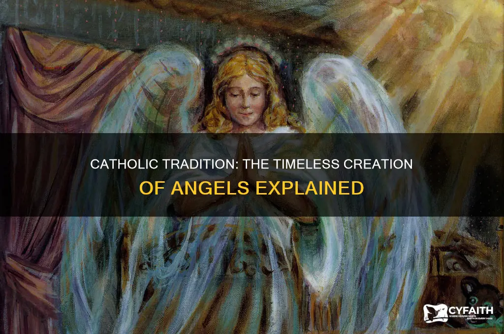 when were angels created catholic
