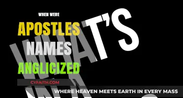 When Did Apostles' Names Shift to English Translations?