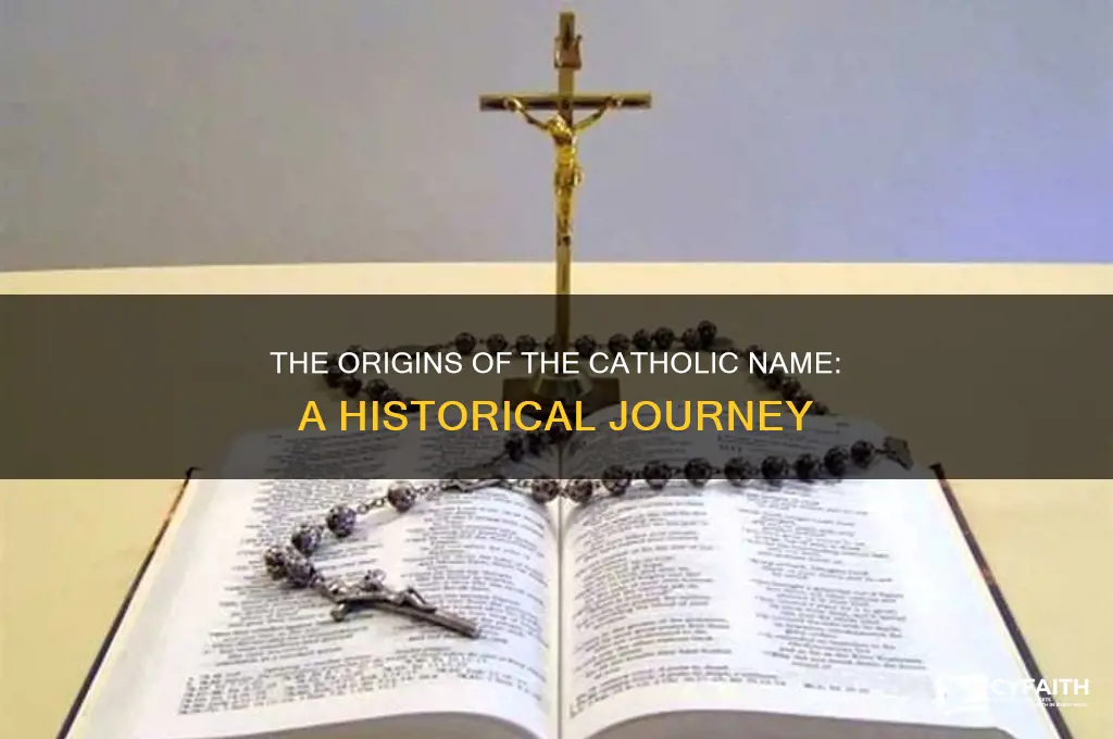 when were catholics first called catholics