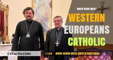 When Did Catholicism Dominate Western Europe's Religious Landscape?