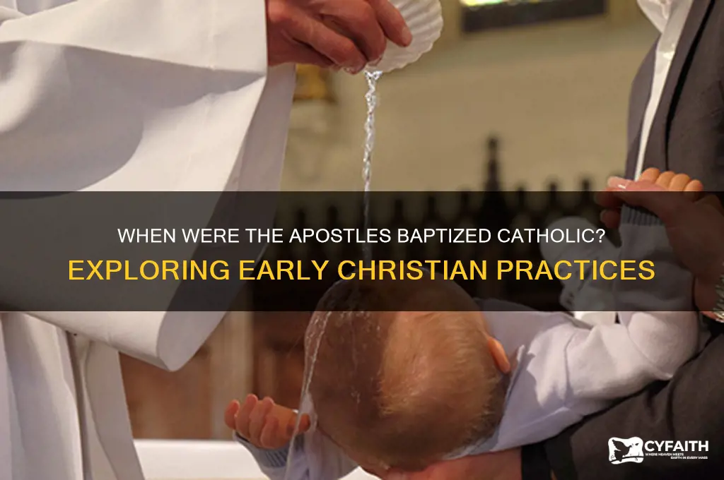 when were the apostles baptized catholic