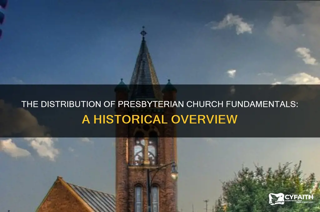 when were the fundamentals distributed in the presbyterian church