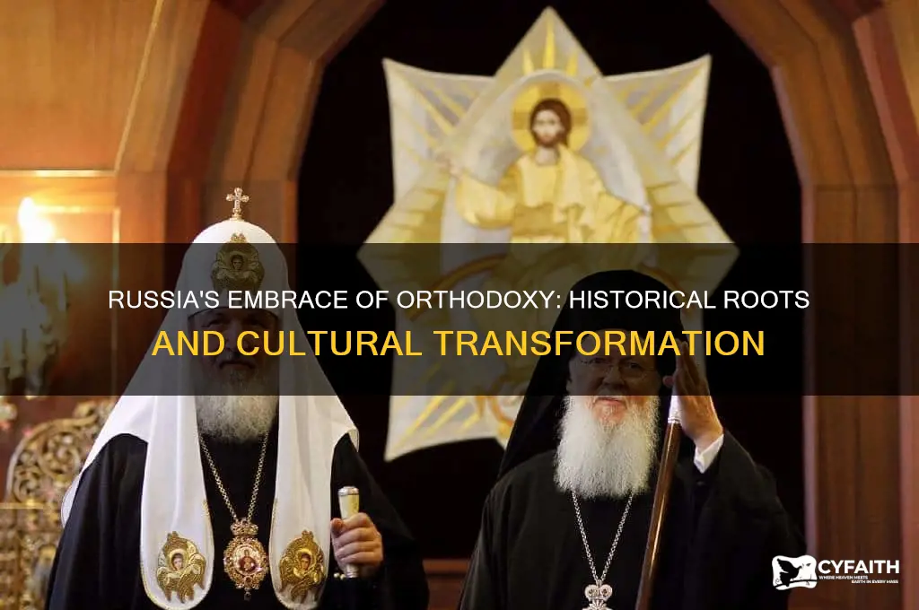 when why did russia become russian orthodox