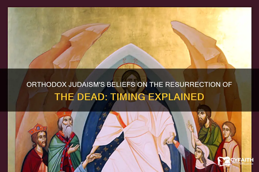 when will the dead be reborn in orthodox judiams