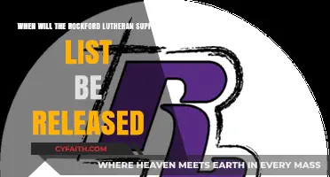 Anticipating the Arrival: Rockford Lutheran Supply List Release Date
