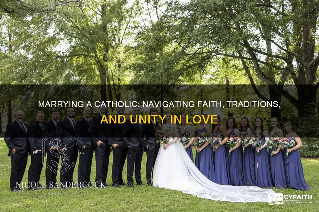 when you are marrying a catholic person