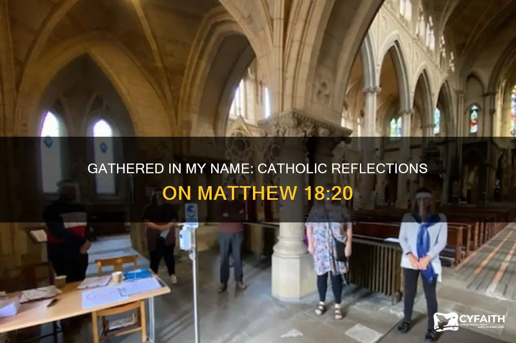 where 2 or 3 are gathered in my name catholic