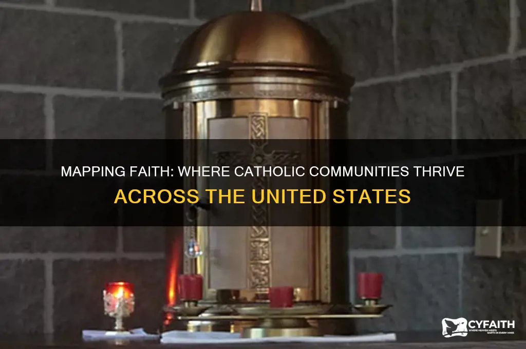 where are catholics clustered in the us
