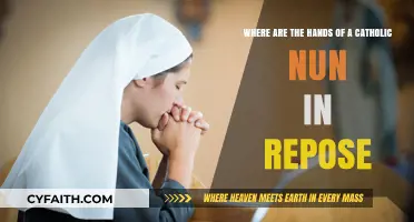 Catholic Nun's Hands in Repose: A Symbol of Faith and Devotion