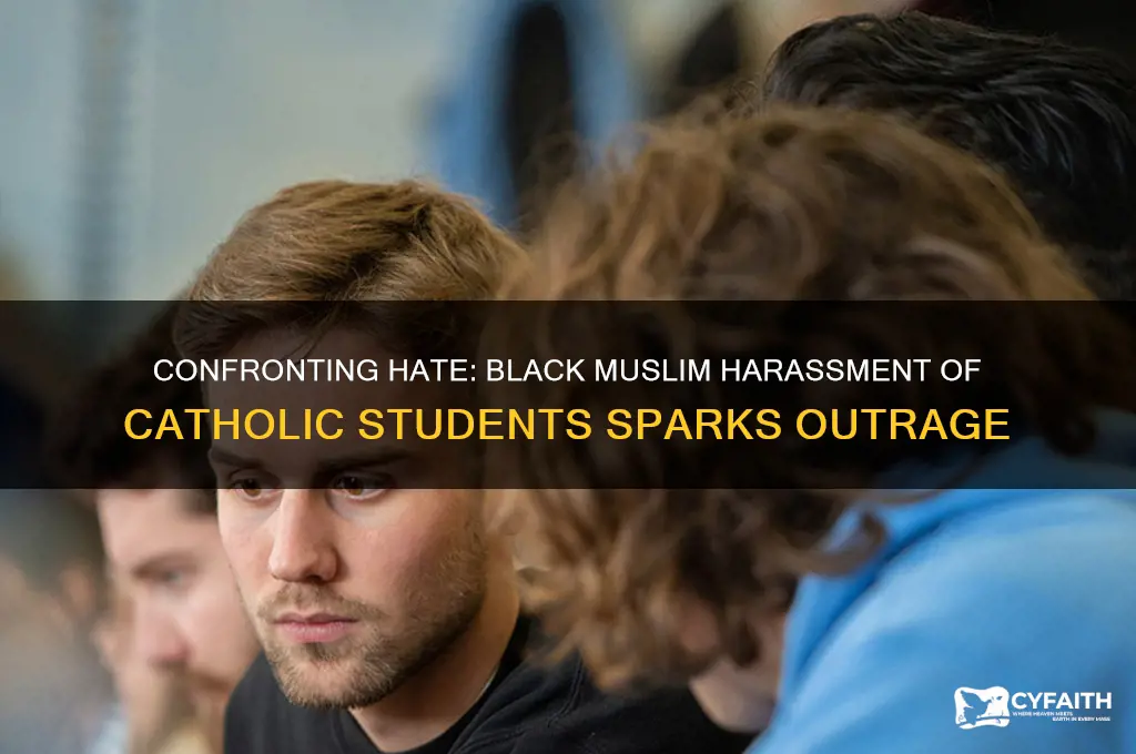 where black muslims harassing cov catholic kids