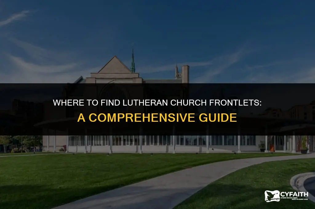 where can i buy lutheran church frontlets