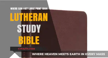 Exploring Options for Large Print 1984 Lutheran Study Bibles