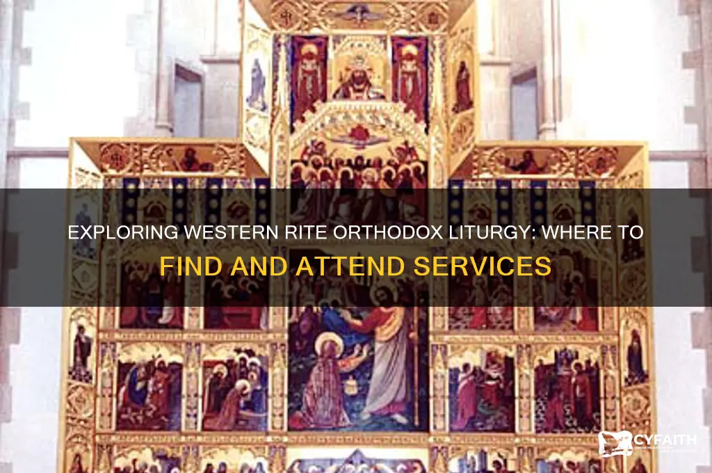 where can i view a western rite liturgy orthodox
