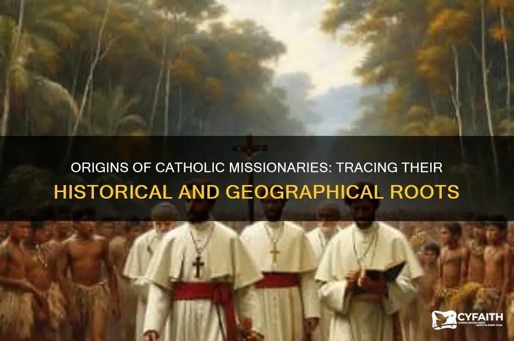 where did catholic missionaries come from