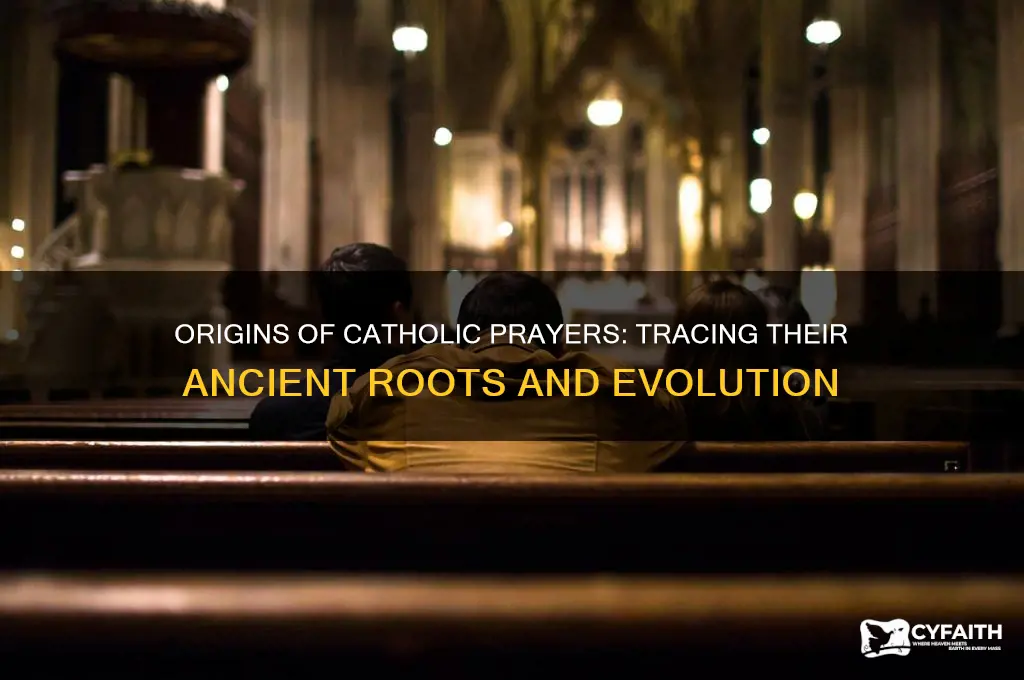 where did catholic prayers come from