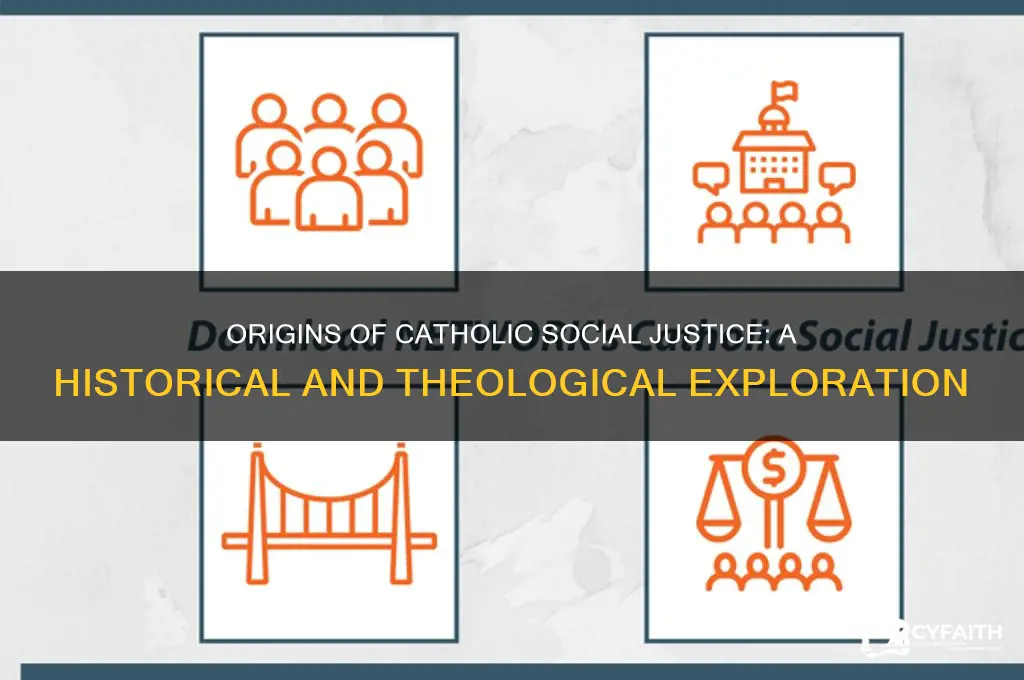 where did catholic social justice come from