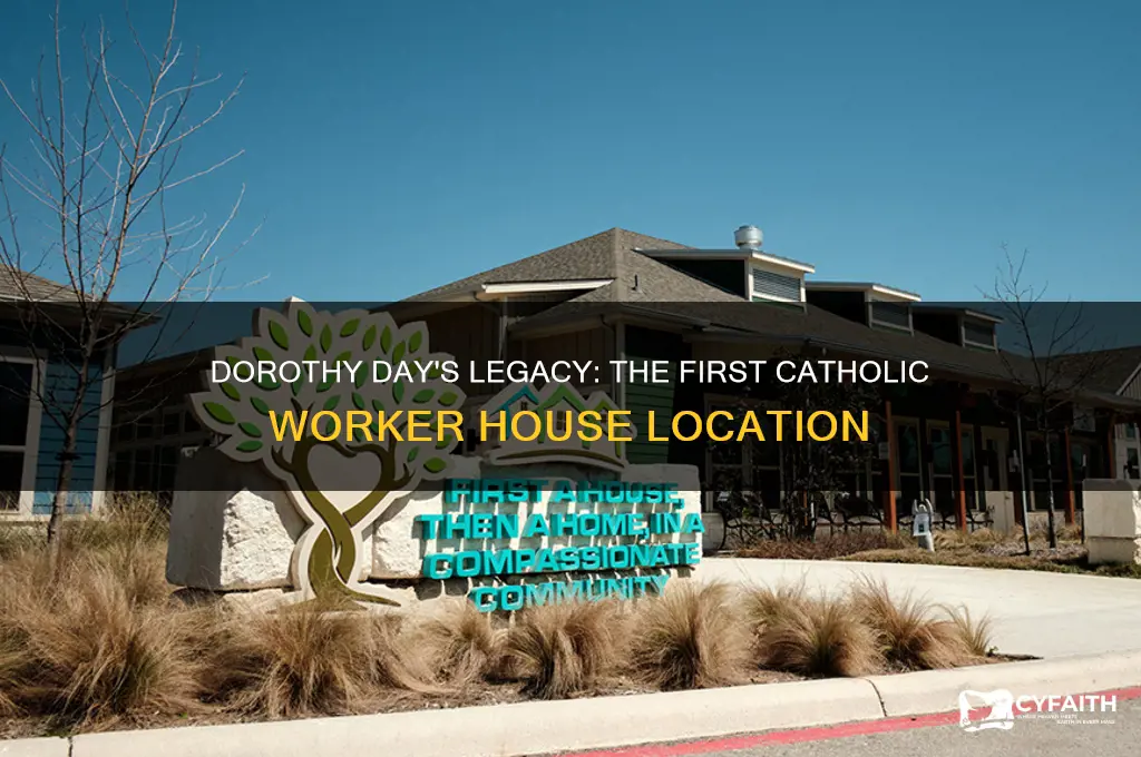 where did dorothy day establish the first catholic worker house