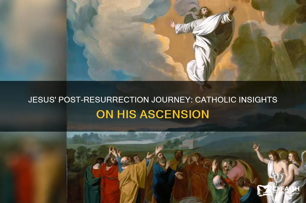 where did jesus go after easter catholic
