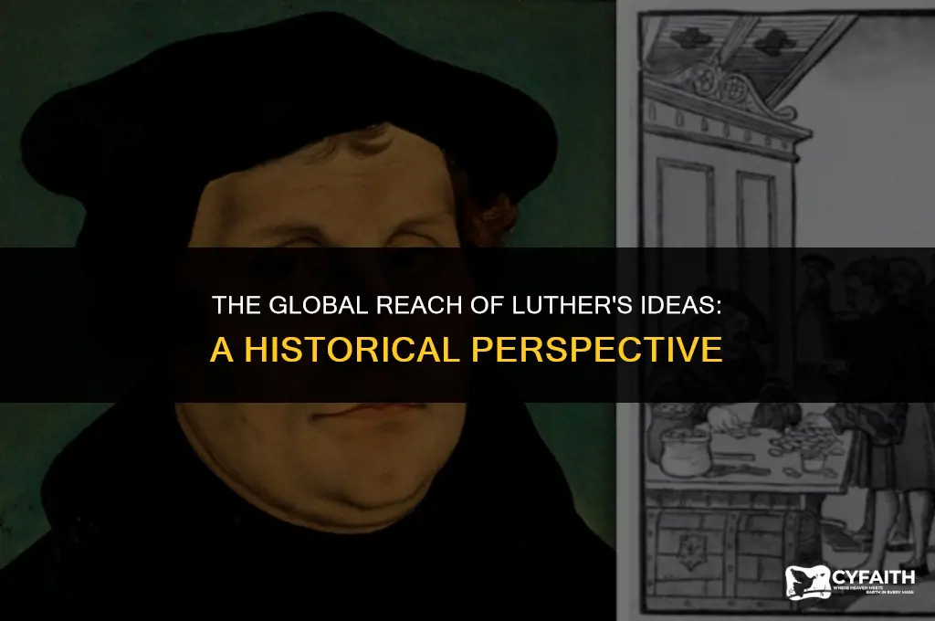 where did luthers ideas spread to