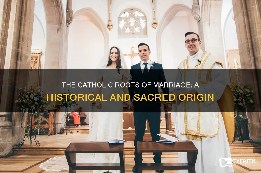 where did marriage come from catholic