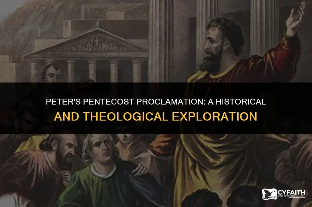 where did peter preach on pentecost