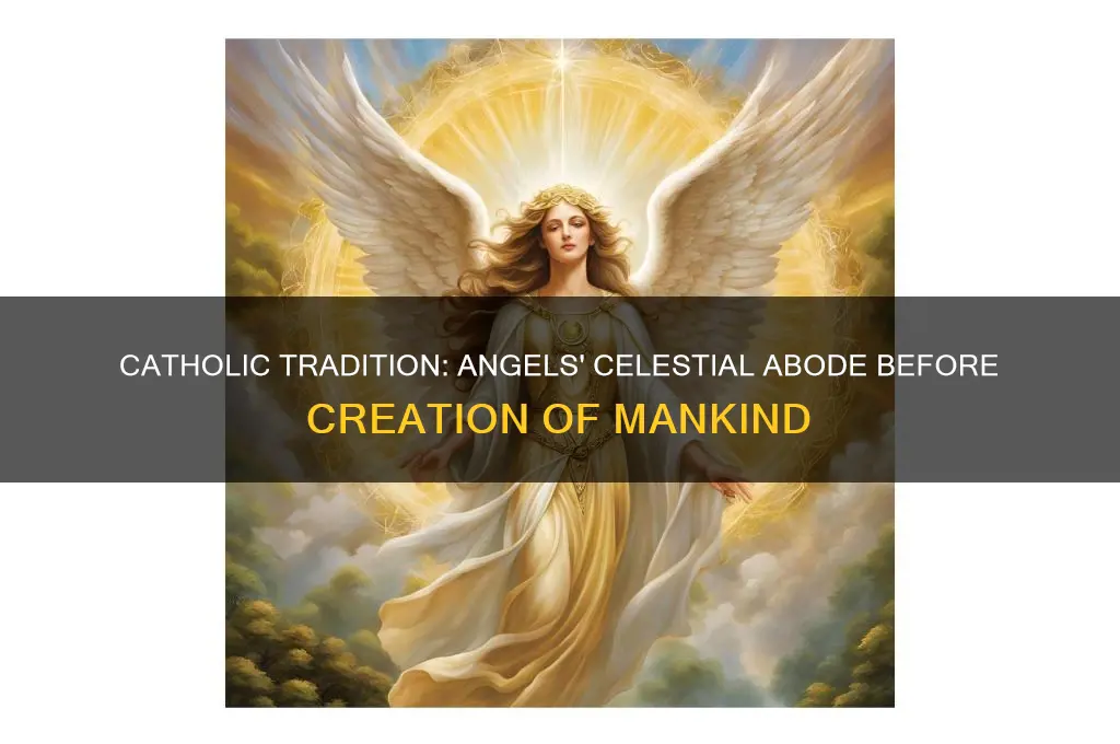 where did the angels reside before man was created catholic