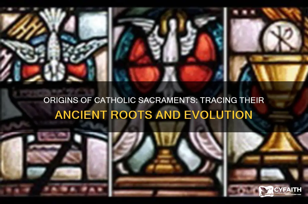 where did the sacraments for catholics come from
