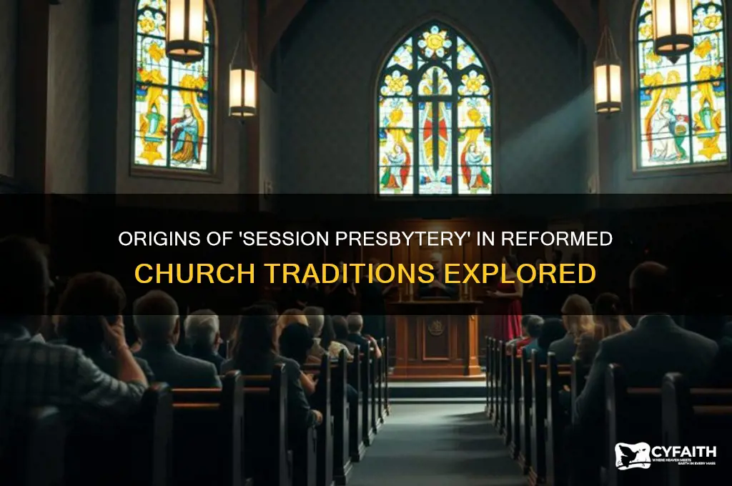 where did the term session presbytery come from reformed