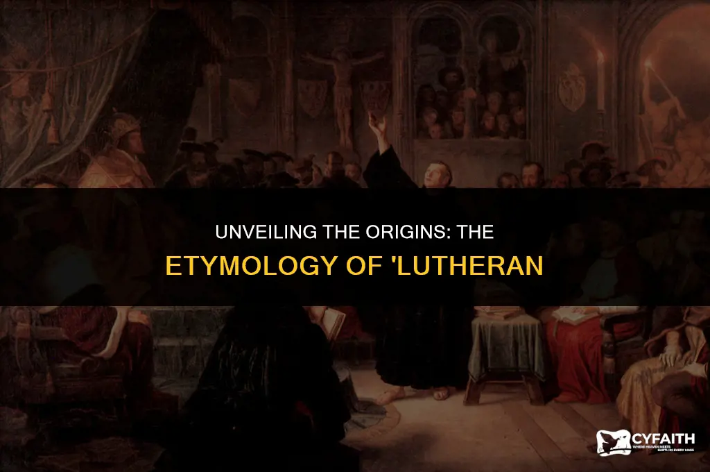 where did the terms lutheran come from