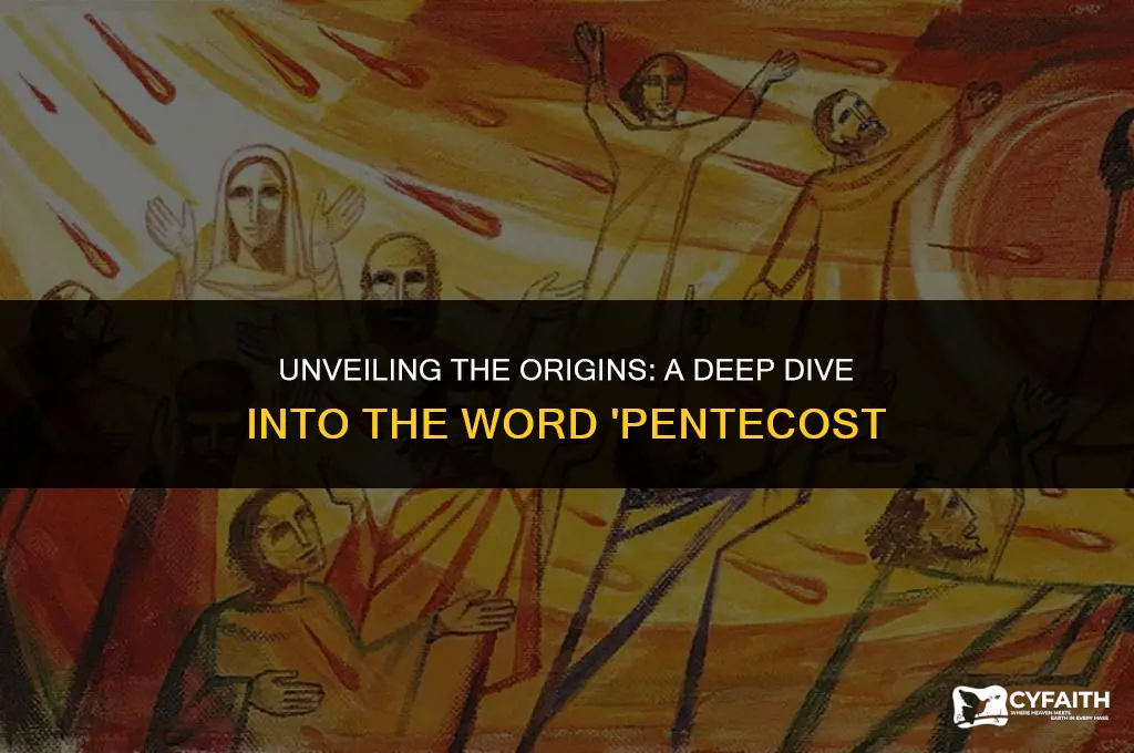 where did the word pentecost come from