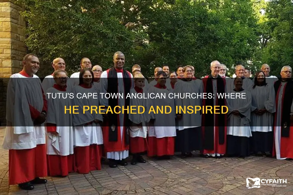 where did tutu preach at anglican churches in cape town