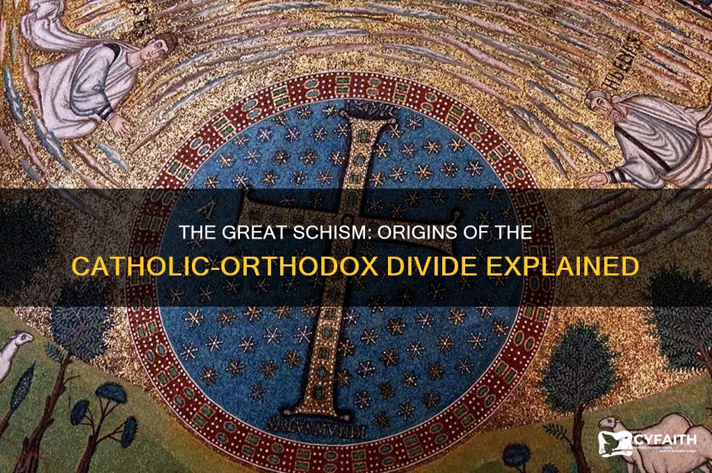 where didt he catholic and orthodox split