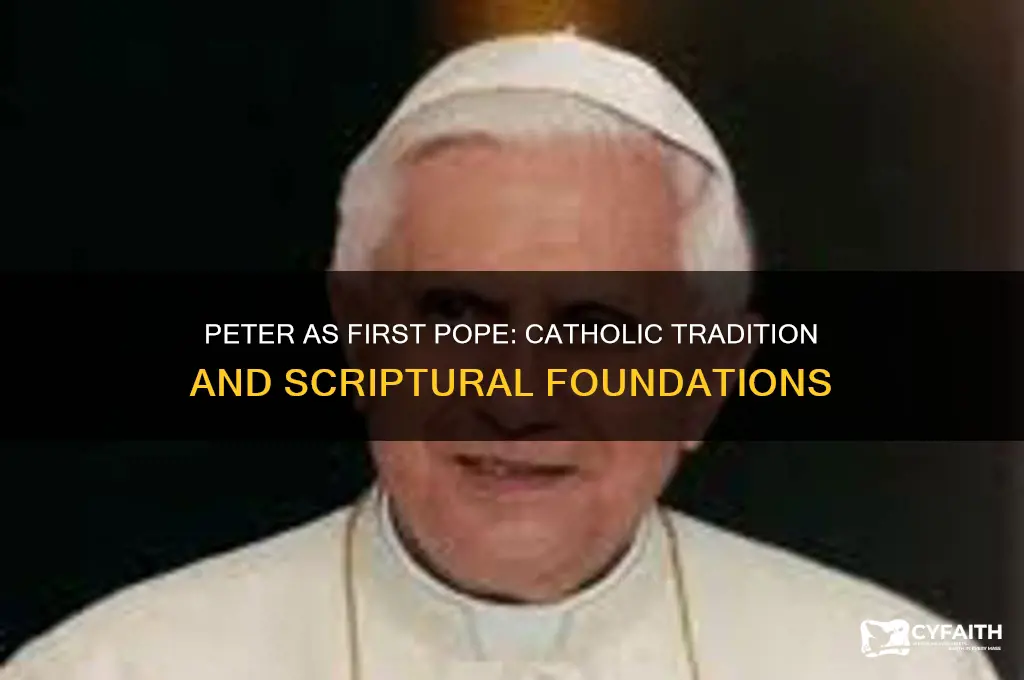 where do catholics get that peter was first pope maccabees