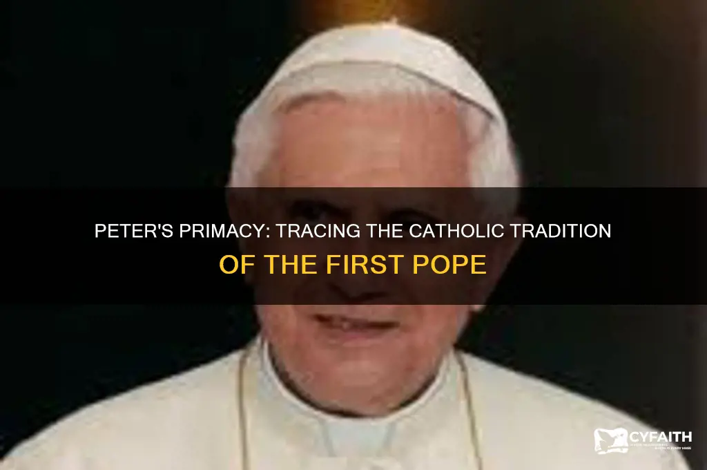 where do catholics get that peter was first pope