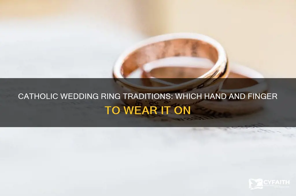 where do catholics wear wedding ring