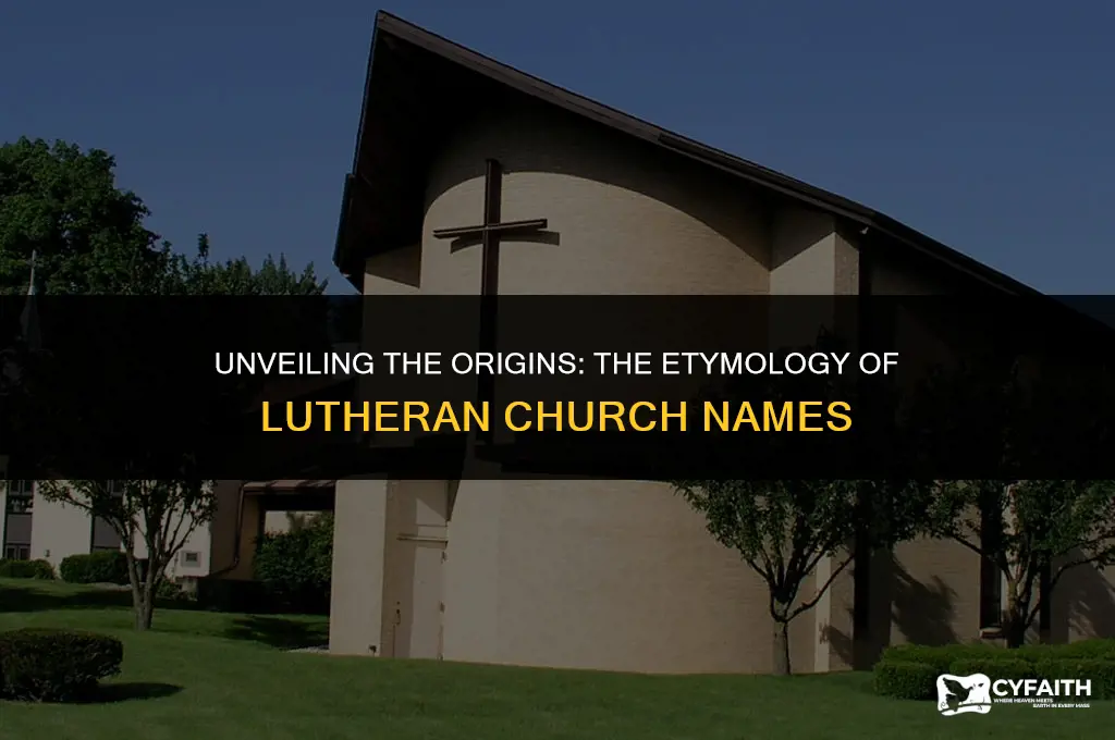 where do lutheran church get the name