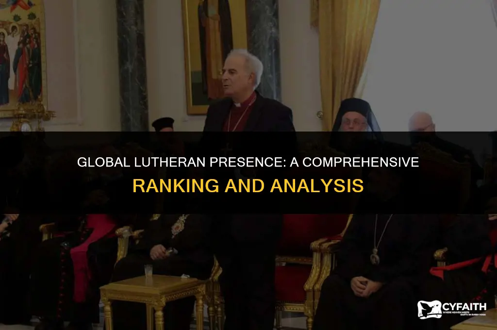 where do lutheran rank worldwide
