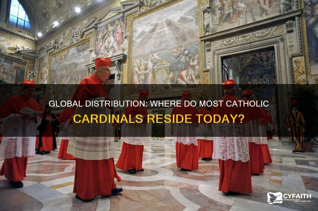 where do most catholic cardinals live