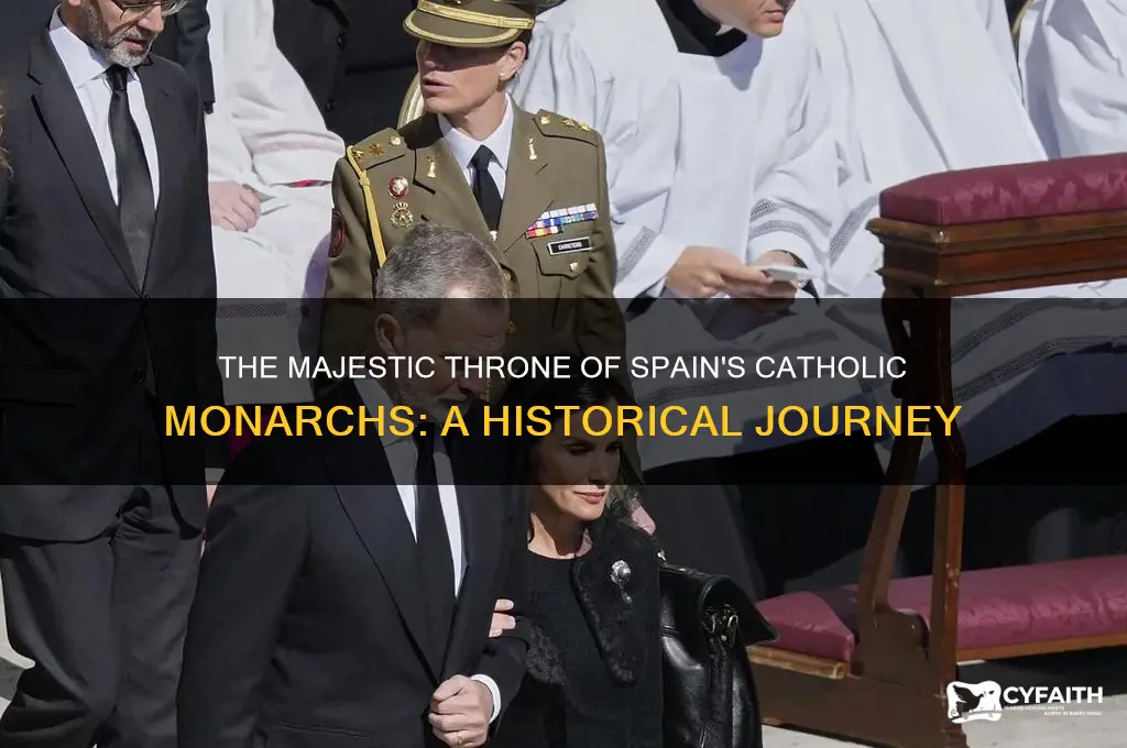 where do the catholic king and queen had their throne