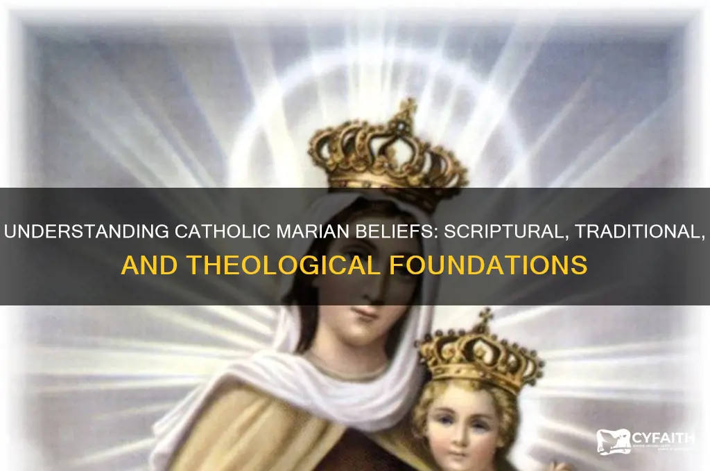 where do the catholics get there beliefs about mary