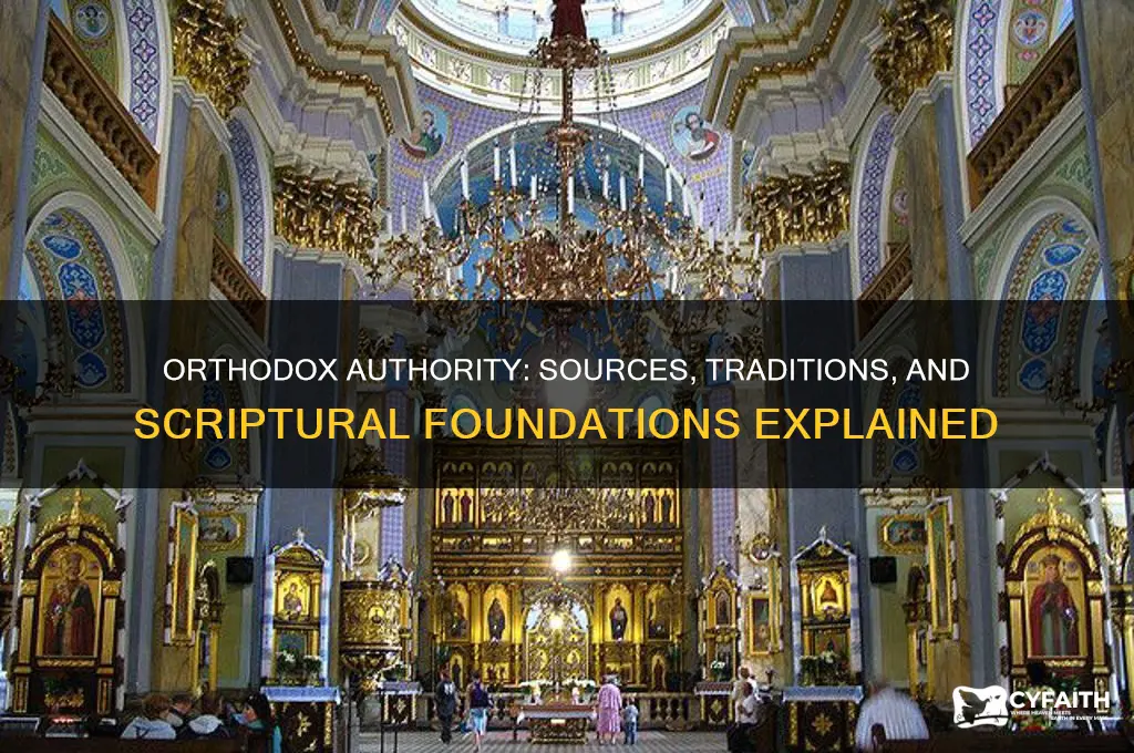 where do the orthodox get their authority from