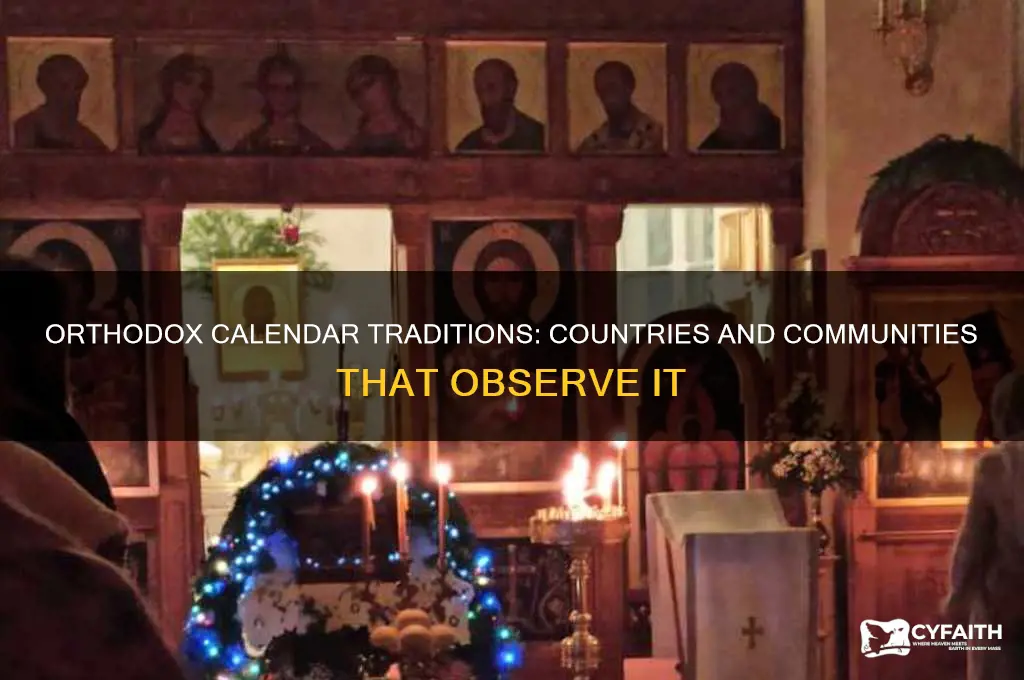where do they follow orthodox calendar