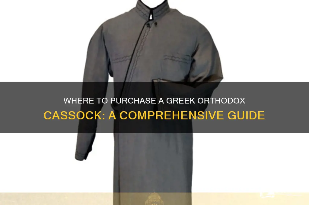 where do you buy a greek orthodox cassock