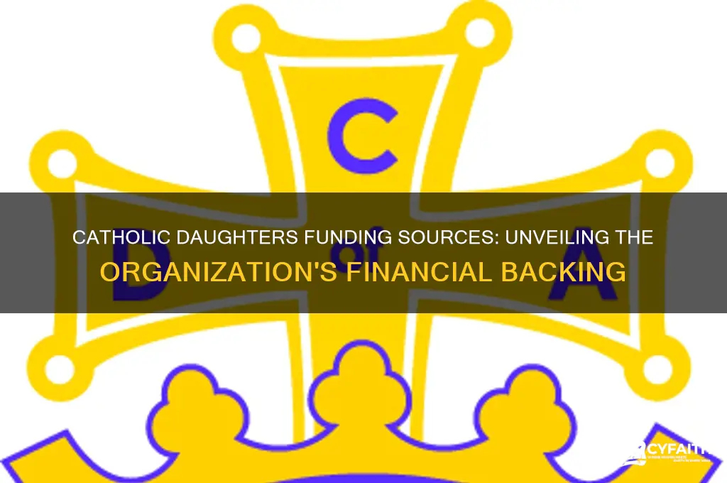 where does catholic daughetrs get its money