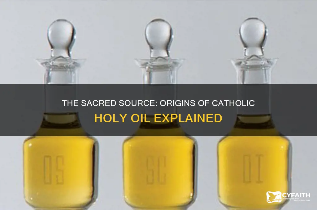 where does catholic holy oil come from
