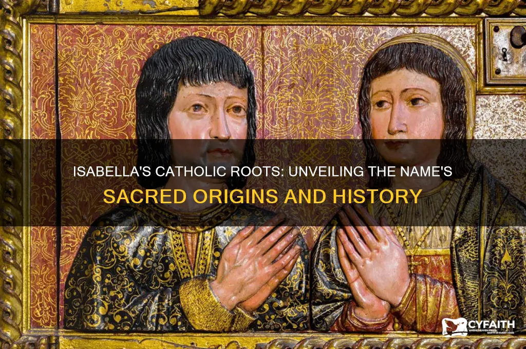 where does the name isabella come from catholic