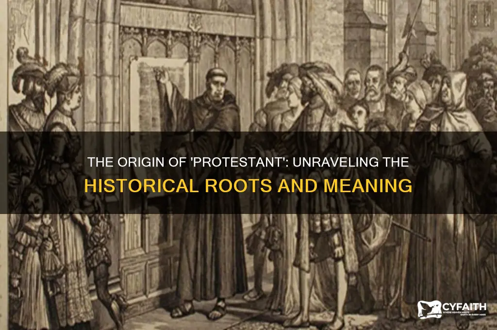 where does the world protestant come from